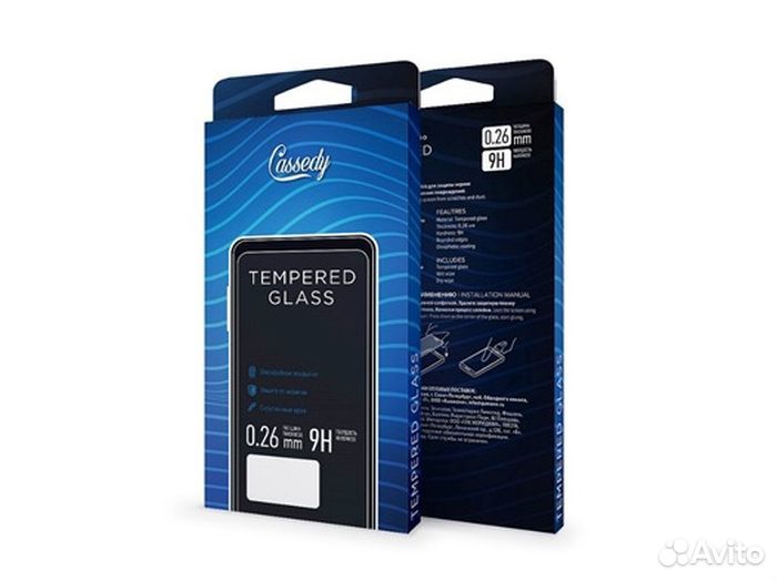 Защитное стекло Cassedy Full Cover&Glue для Vivo