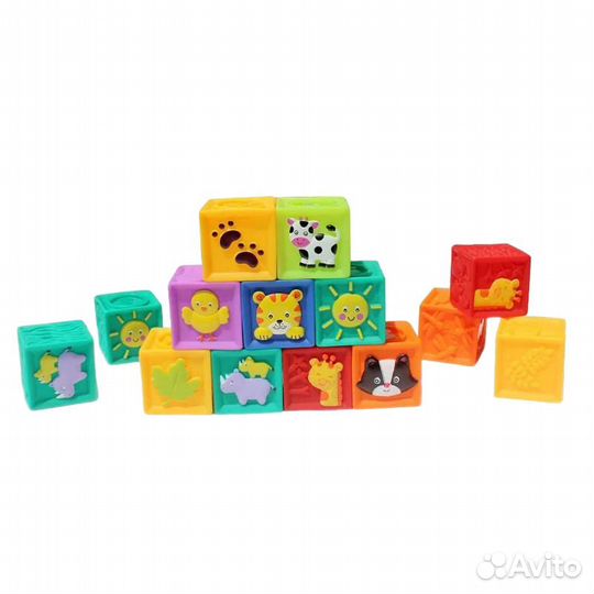 Развивающие мягкие кубики для малышей