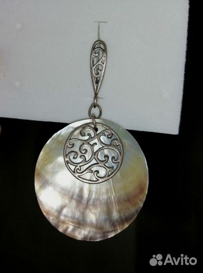 Серьги летние с перламутром