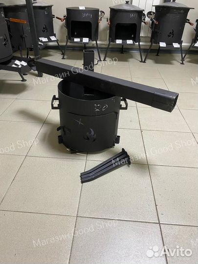 Печь под казан 6-8л с трубой