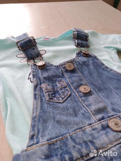 Джинсовый сарафан 98
