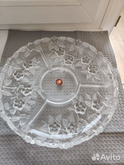 Менажница хрустальная