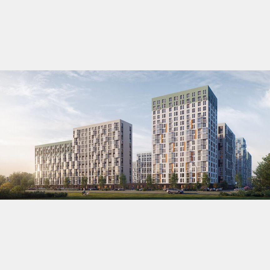 2-к. квартира, 63,8 м², 15/18 эт.