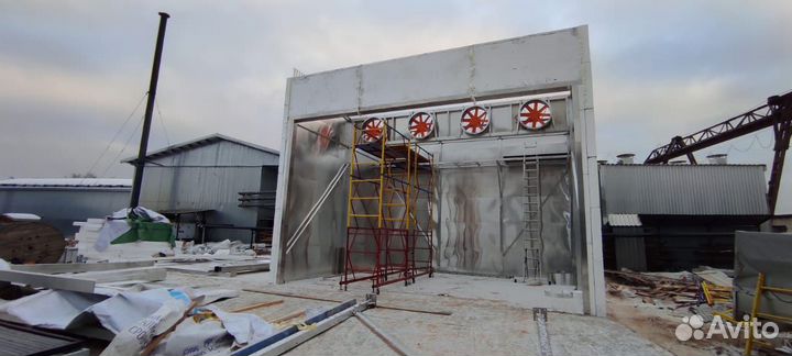 Сушильная камера древесины - 50 куб.м загрузка