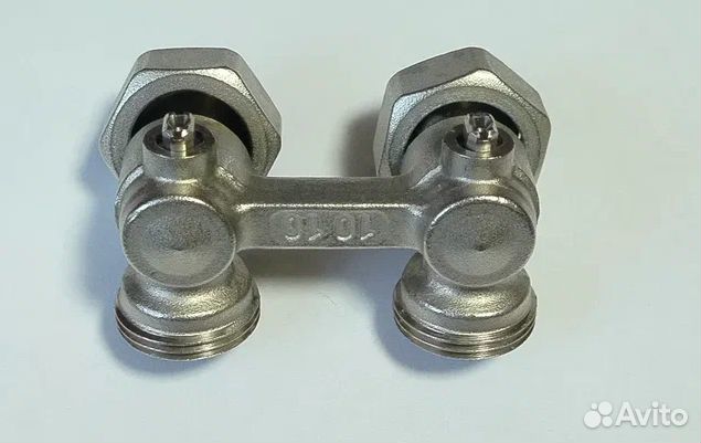 Узел нижнего подключения радиатора угловой