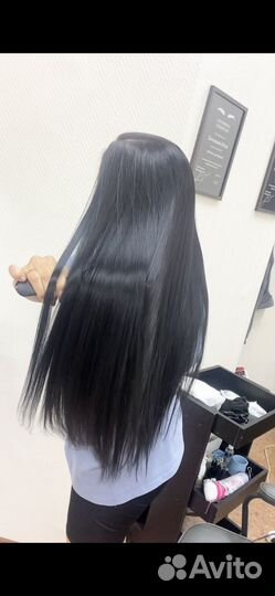 Кератиновое выпрямление волос