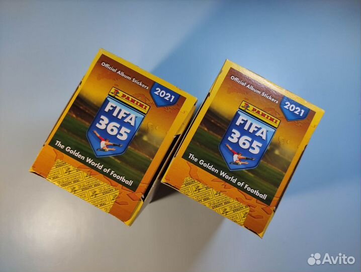 2 блока наклейки panini FIFA 365 2021+пакетик