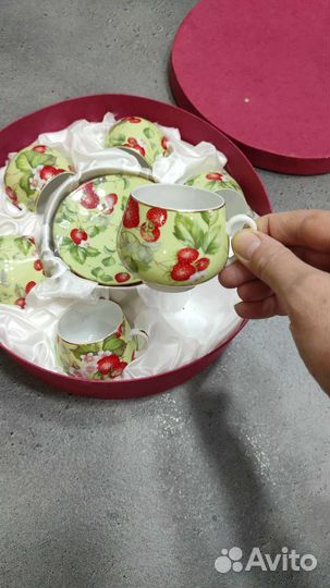 Чайный кофейный сервиз фарфор (Китай)