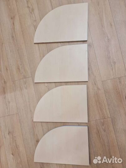 4 мебельные полки 45,5х30см лдсп