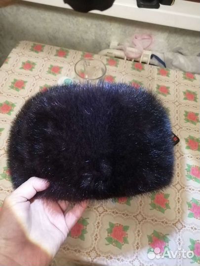 Норковая шапка мужская ушанка