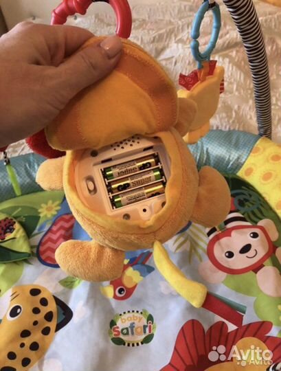 Коврик детский развивающий Мазеркеа с музыкой