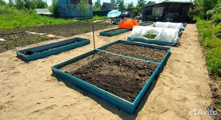 Грядка цветная 1м х 6м х 32см