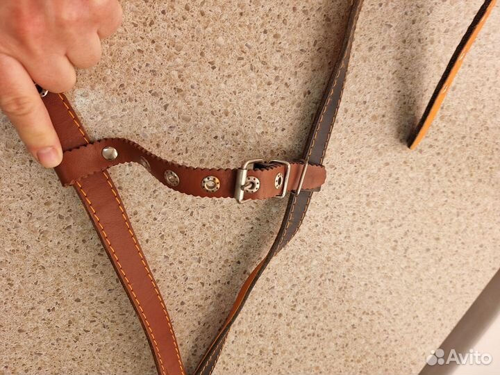 Шлейка кожаная новая