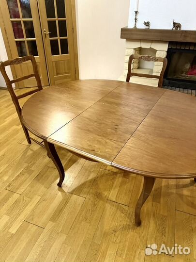 Стол и стулья Румыния дерево