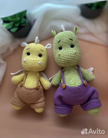 Дракончик вязанный