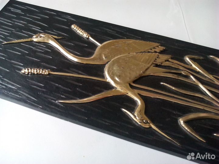 Настенное панно.Рельефное СССР винтаж 70г