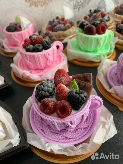 Пирожные из мыла ручной работы