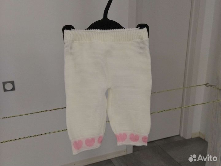 Новый вязаный костюм детский 74