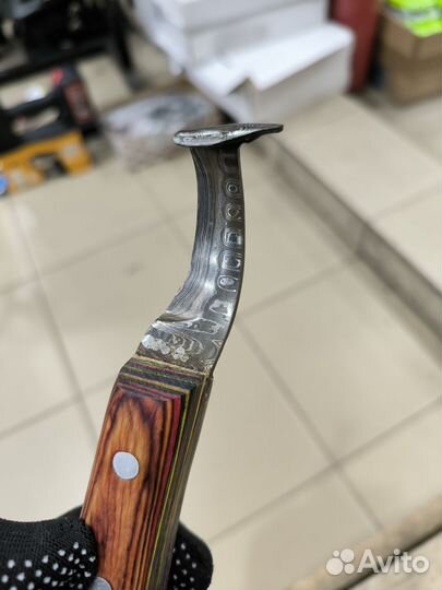 Нож односторонний Дамаск