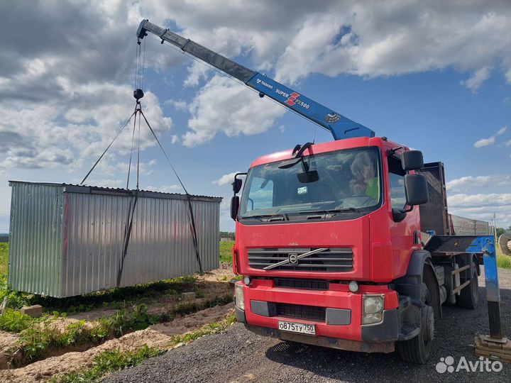 Аренда и услуги манипулятора, стрела 5 т, 12 м, борт 8 т, 6 м