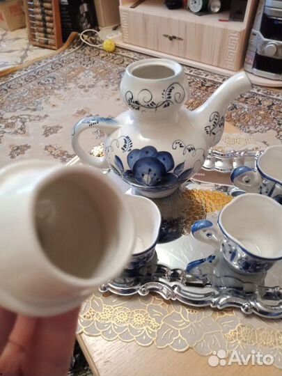 Уютный набор Гжель: кофейный