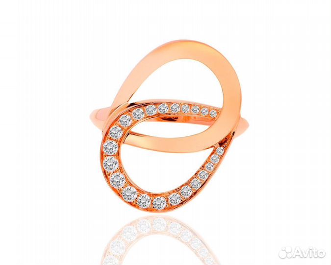 Золотое кольцо с бриллиантами 0.30ct Montblanc