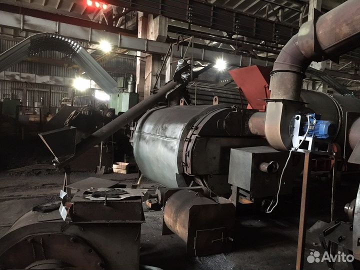 Котел теплогенератор на сырых опилках