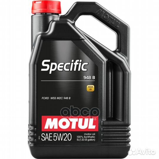 Motul specific 948B 5W20 A1/B1. SN Масло моторн
