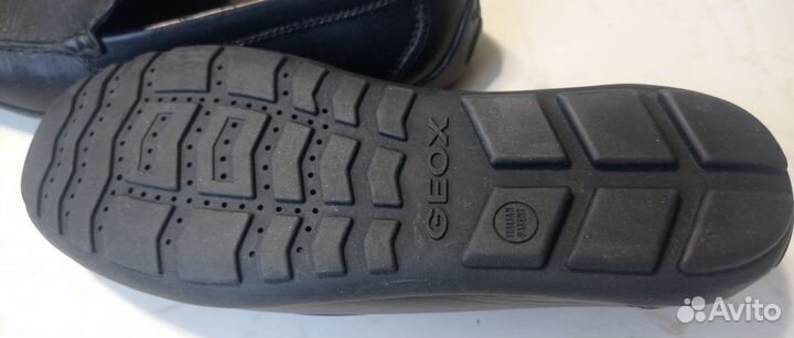 Туфли -лоферы(мокасины) geox черные, р.38