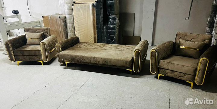 Диван и 2 кресла 