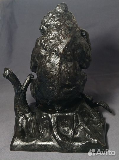 Настольные часы. Медведь. Касли. Чугун. СССР