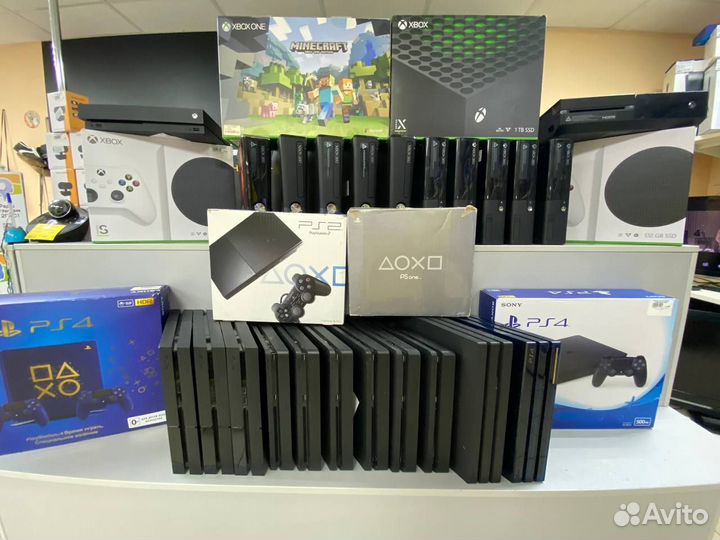 Топовые игровые приставки PS и xbox