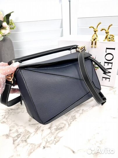 Сумка Loewe Puzzle 24 см синяя