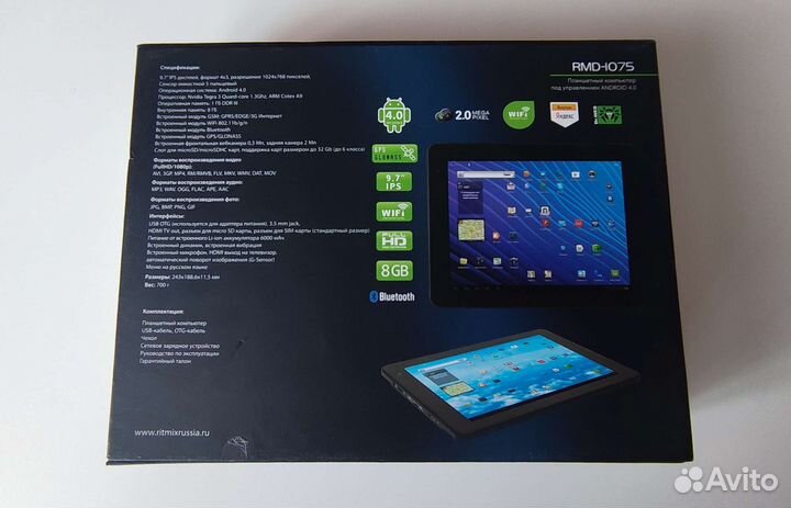 Планшет Ritmix RMD-1075