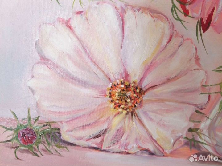 Картина маслом цветы