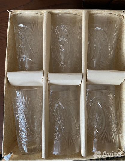 Набор хрустальных бокалов для вина 6 шт