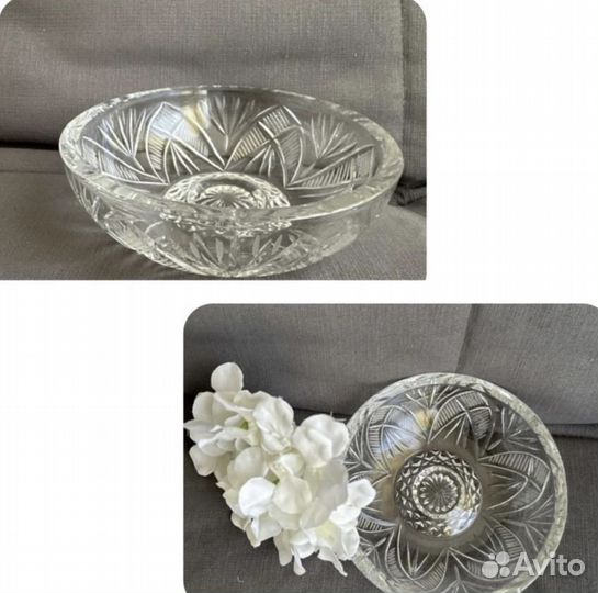 Хрустальные салатники вазы винтаж СССР