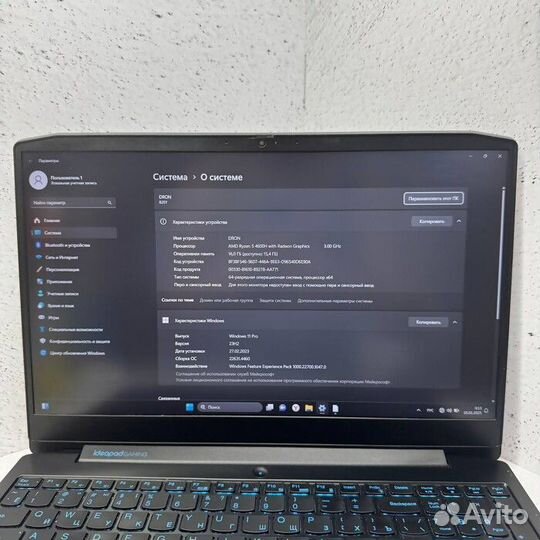 Ноутбук Lenovo IdeaPad Gaming 3 15ARH05