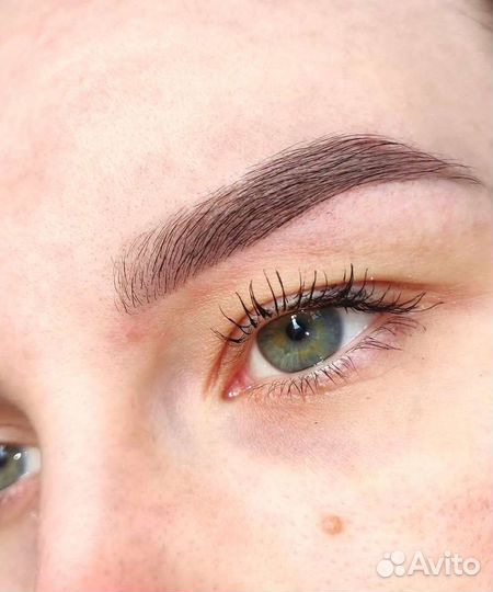 Ламинирование ресниц и окрашивание бровей