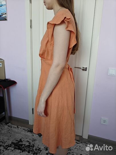 Летнее платье льняное