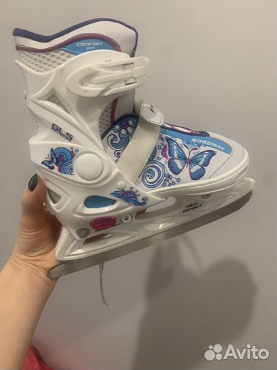 Коньки детские раздвижные 30 33