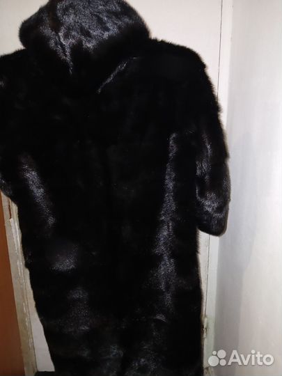 Шуба норковая 46 48 бу черная