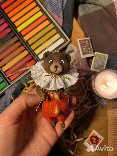 Ватные елочные игрушки