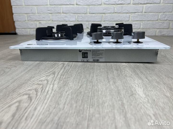 Газовая варочная панель Linberg 3 конфорки белая