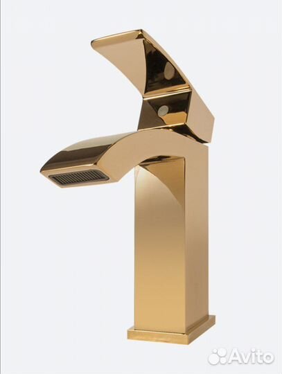 Смеситель для раковины «Grocenberg» золотой