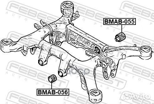 Сайлентблок заднего дифференциала bmab-056 bmab