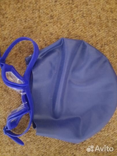 Очки для плавания + шапочка