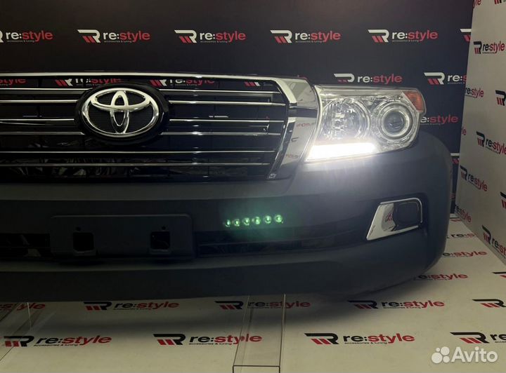 Бампер + Фары Toyota Land Cruiser 200 L1953