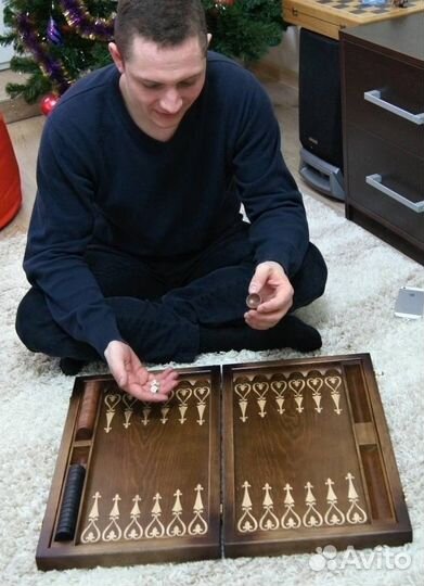 Нарды из бука (новые с упаковкой)