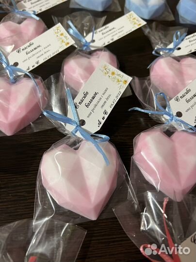 Мыло ручной работы Сердца